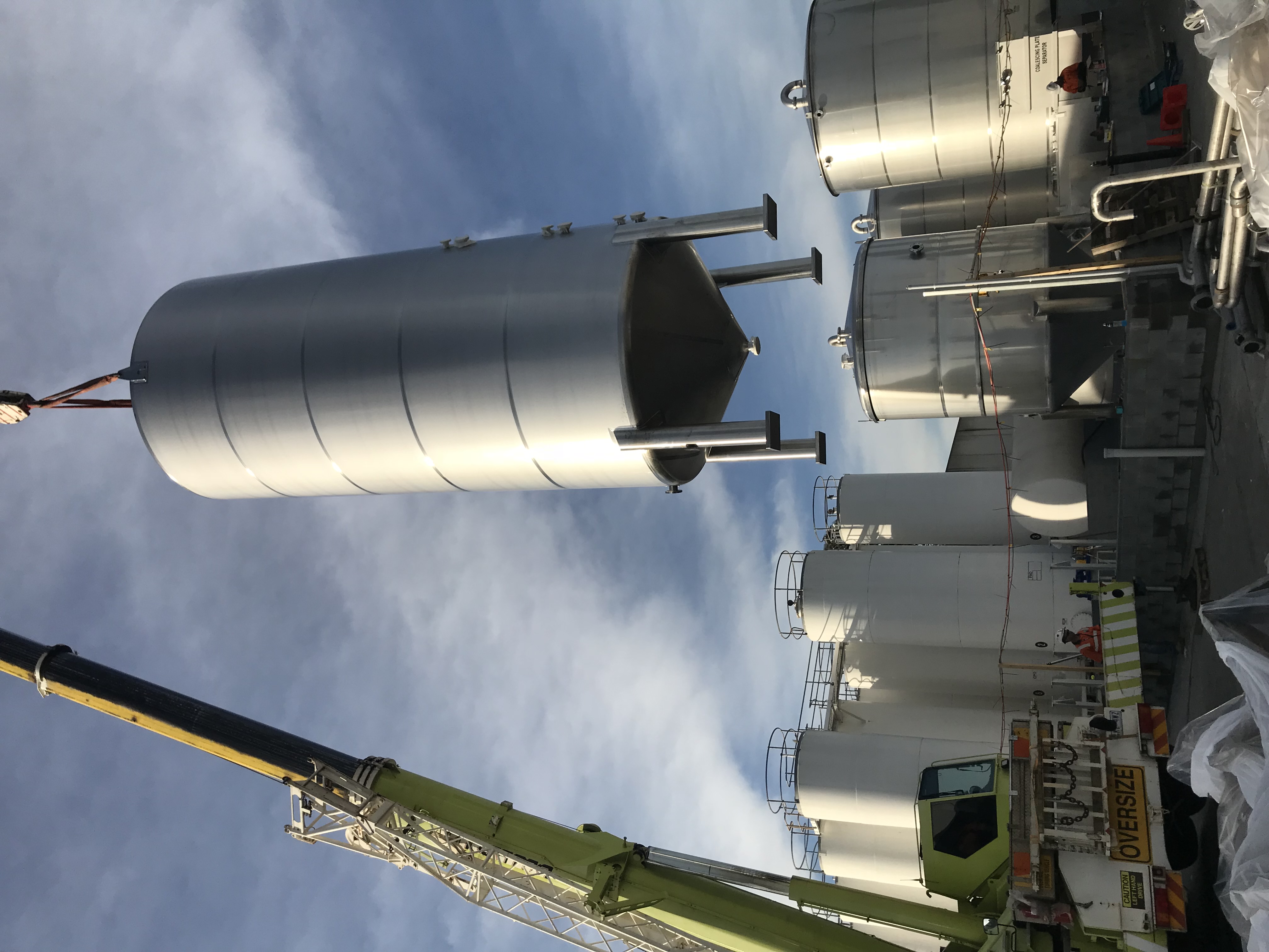 JJ Richards oily water separation plant — combustible liquid storage tanks