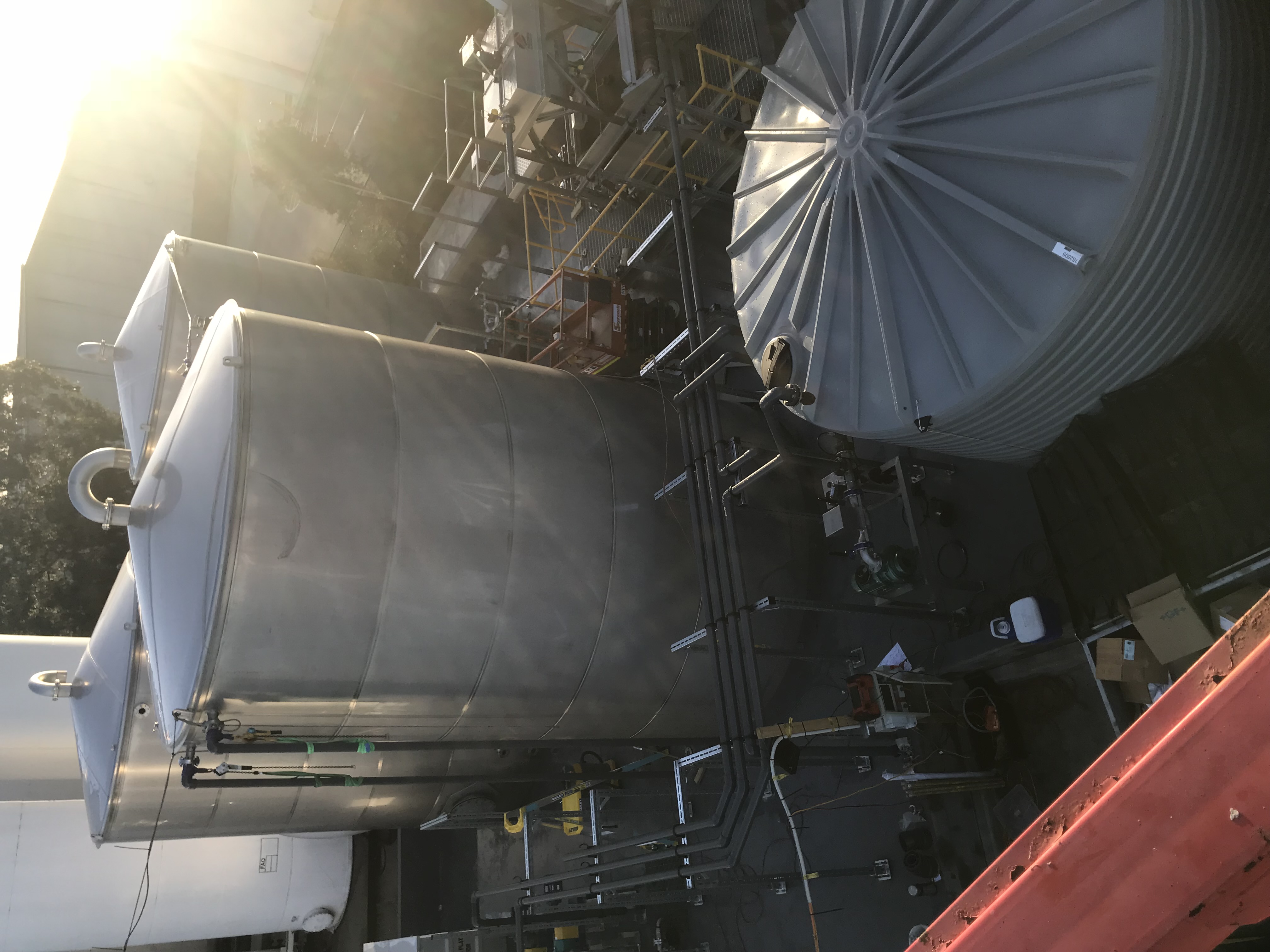 JJ Richards oily water separation plant — GAC filtration vessels