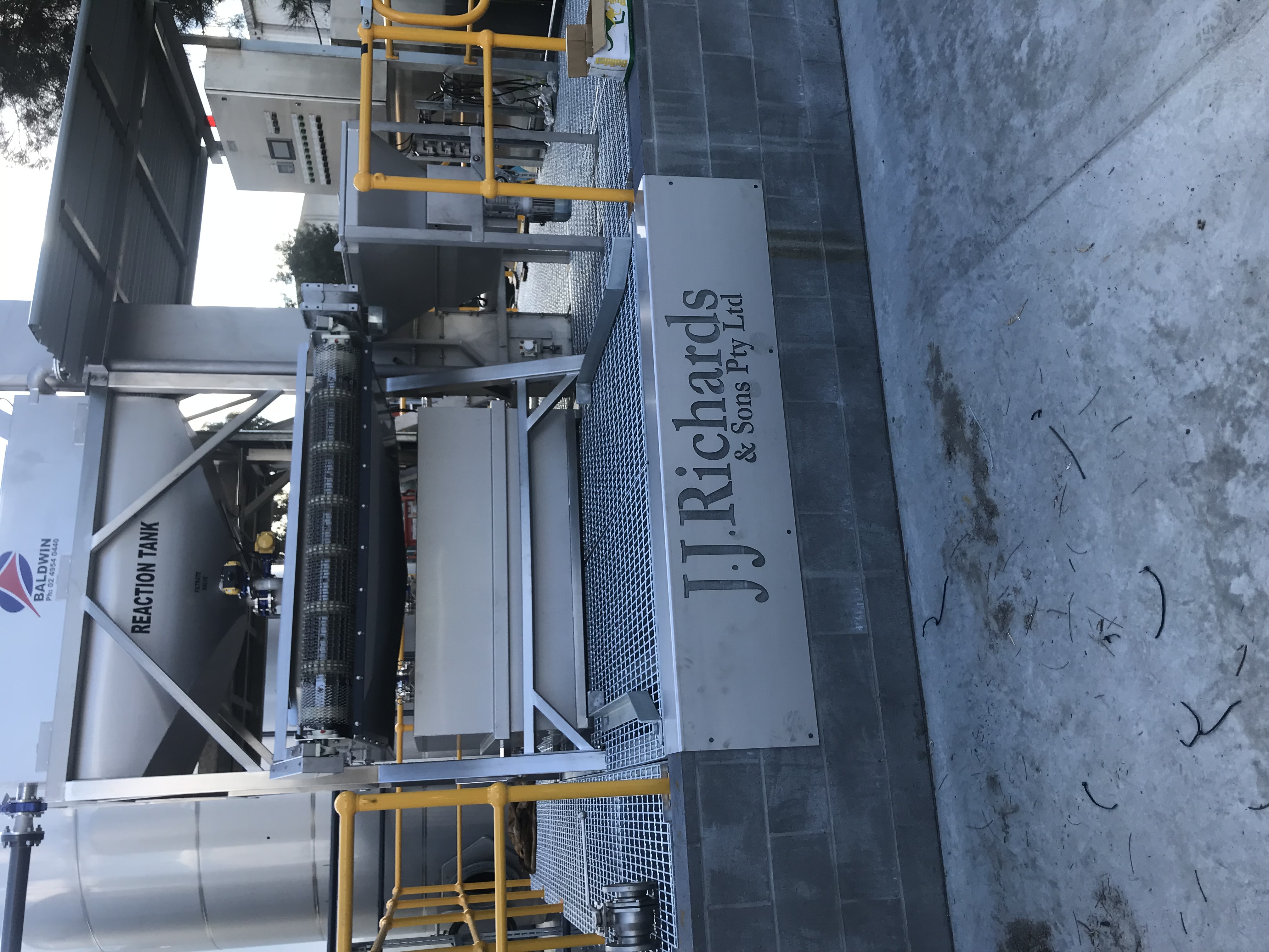 JJ Richards oily water separation plant — process area overview